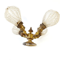 Mooie hang of wandlampen met kristal uit Hotel des Indes